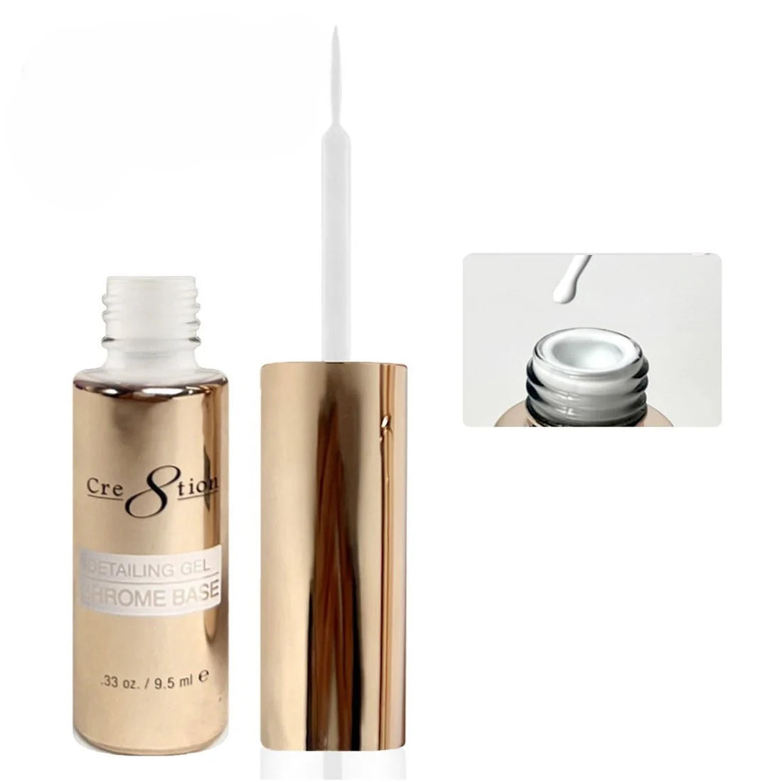 Detailing Gel Chrome Base 0.33oz 03 White